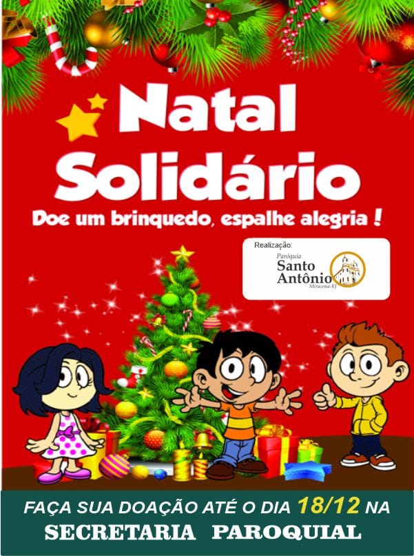 Paróquia Santo Antônio promove Natal Solidário