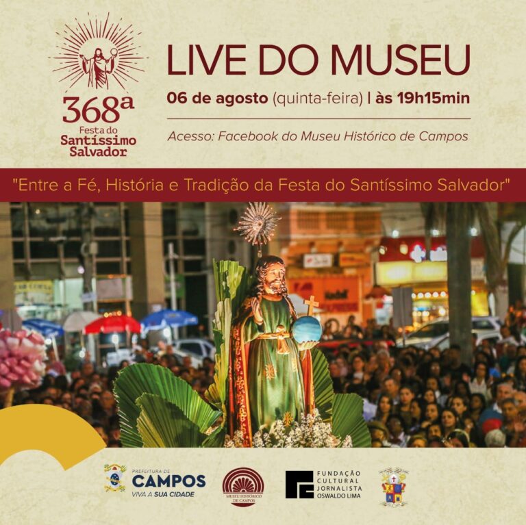 Festa do Santíssimo Salvador é tema de live do Museu de Campos