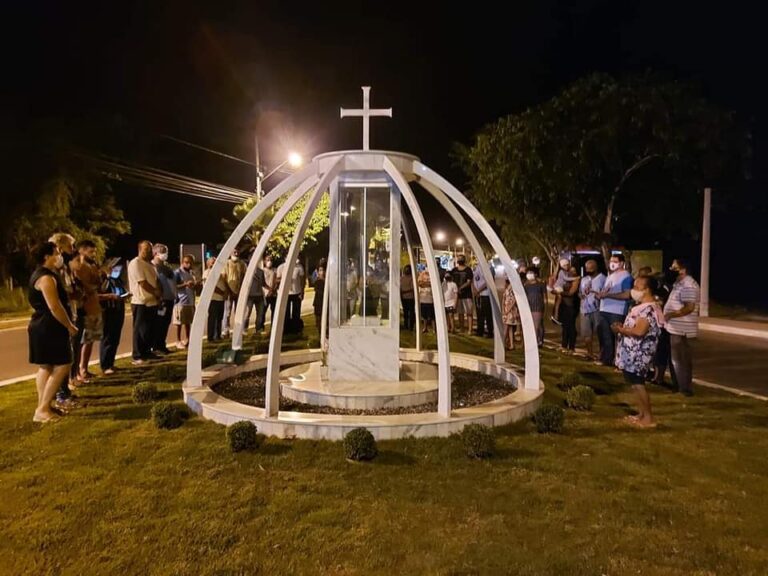 Devoção mariana: Terço dos homens de Italva se reúne no monumento a Nossa Senhora Aparecida