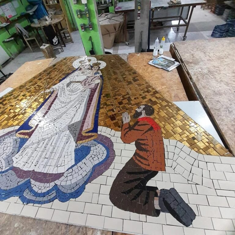 Paróquia Nossa Senhora da Penha de Morro do Coco receberá mosaicos marianos na escadaria