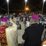Terço Mariano pela Paz rezado na sede do Seminário Maria Imaculada, em Campos