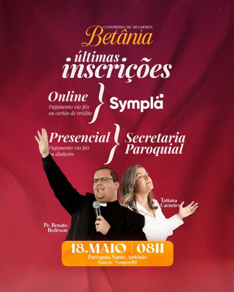 Congresso de Mulheres neste domingo na Paróquia Santo Antônio de Guarus