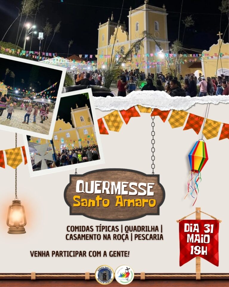 Santuário de Santo Amaro promove quermesse com danças típicas e muita animação