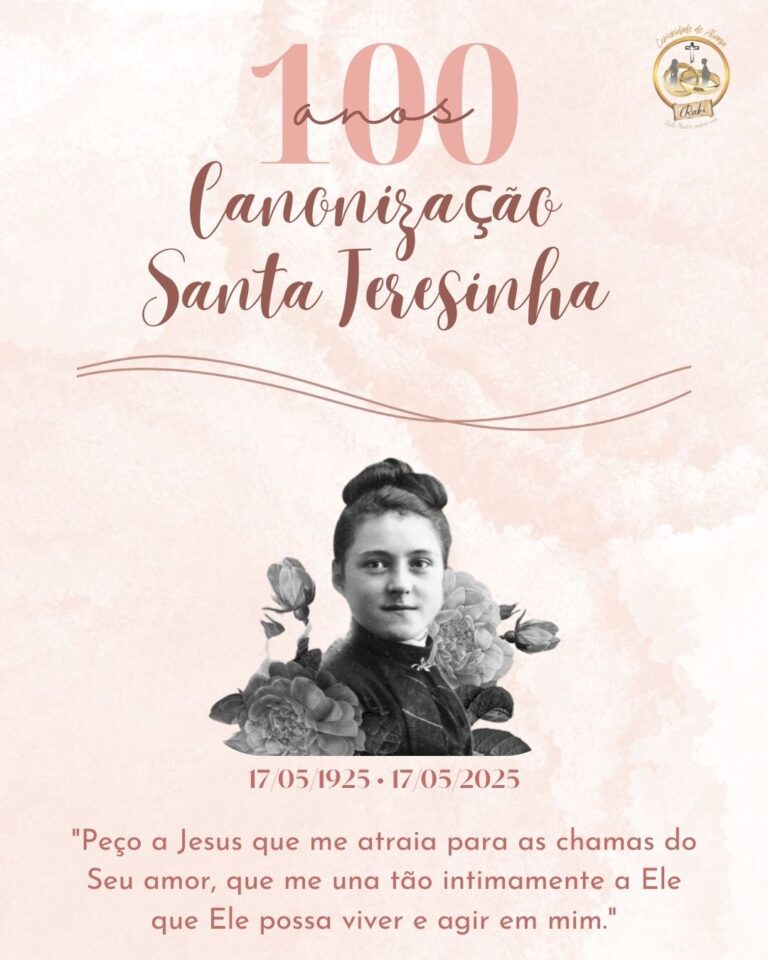 Comunidade de Aliança Rabi celebra 100 anos da canonização de Santa Teresinha