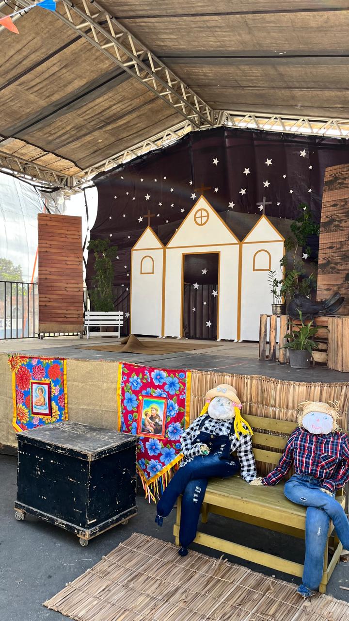 Fiéis, comércio e empresários se unem para montagem e estrutura do Arraiá São Gonçalo