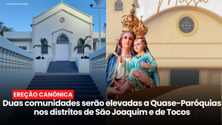 Diocese de Campos vai elevar duas comunidades a categoria de Quase-Paróquias nos distritos de São Joaquim e de Tocos
